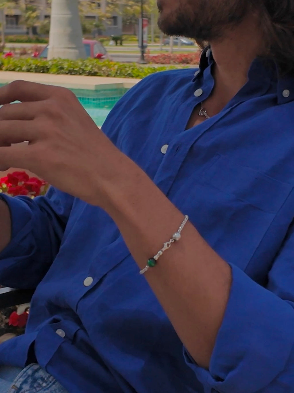 Green Anchor bracelet