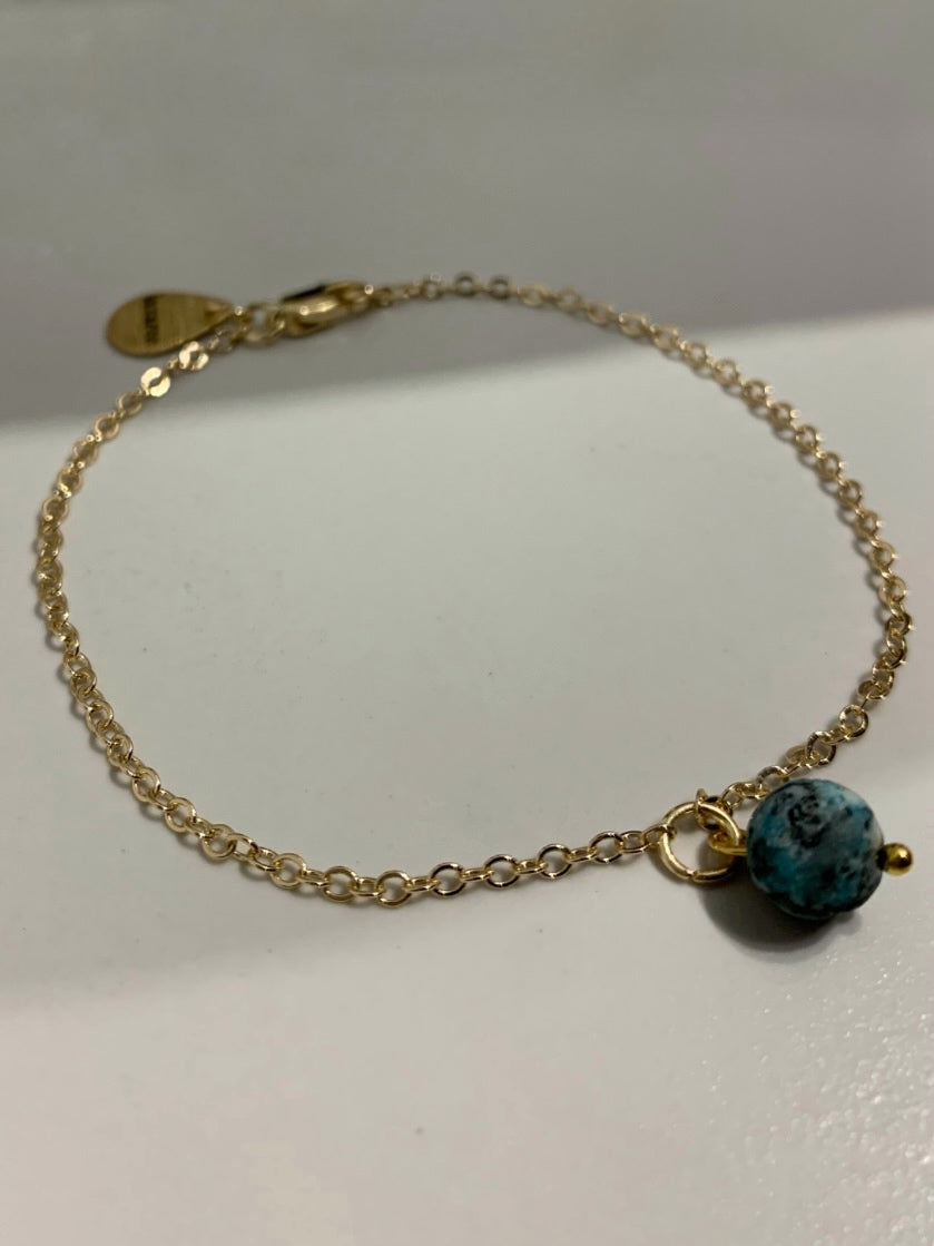 Golden earth bracelet