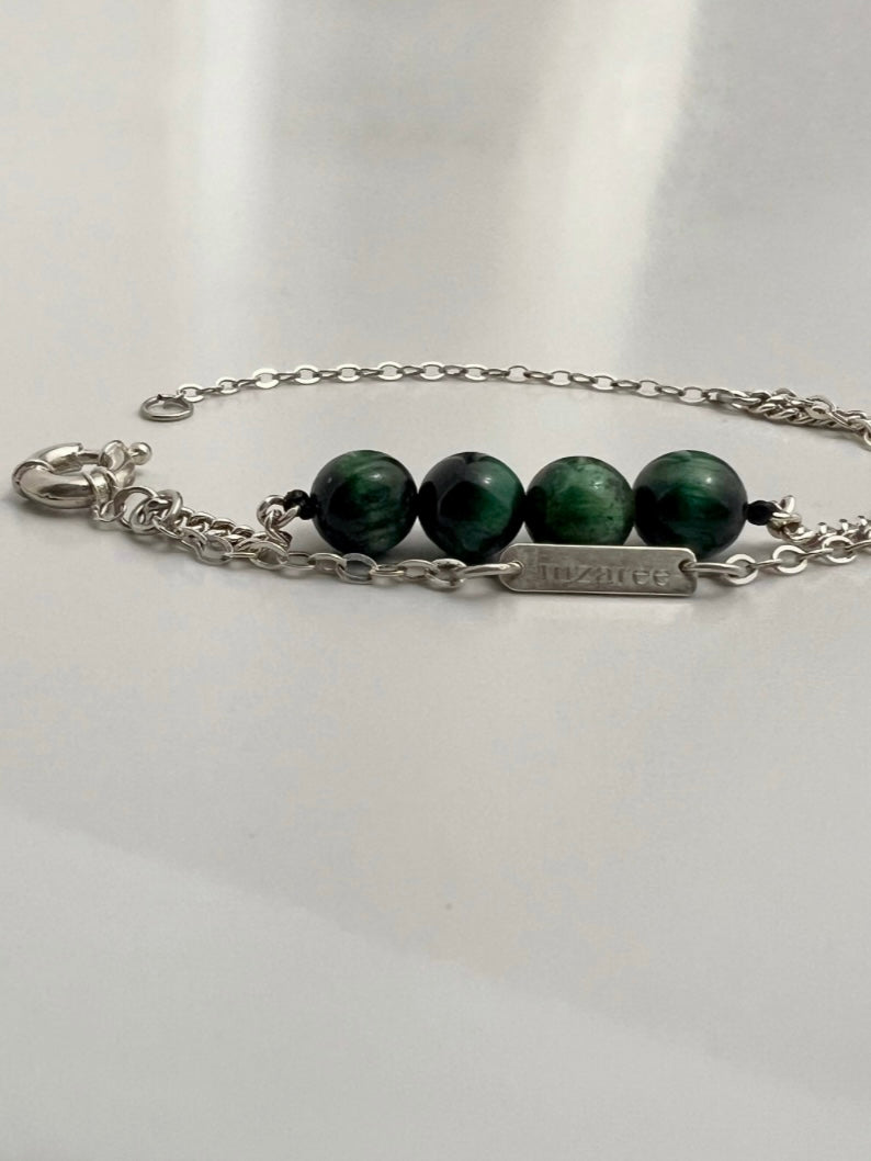 Green tiger eye bracelet