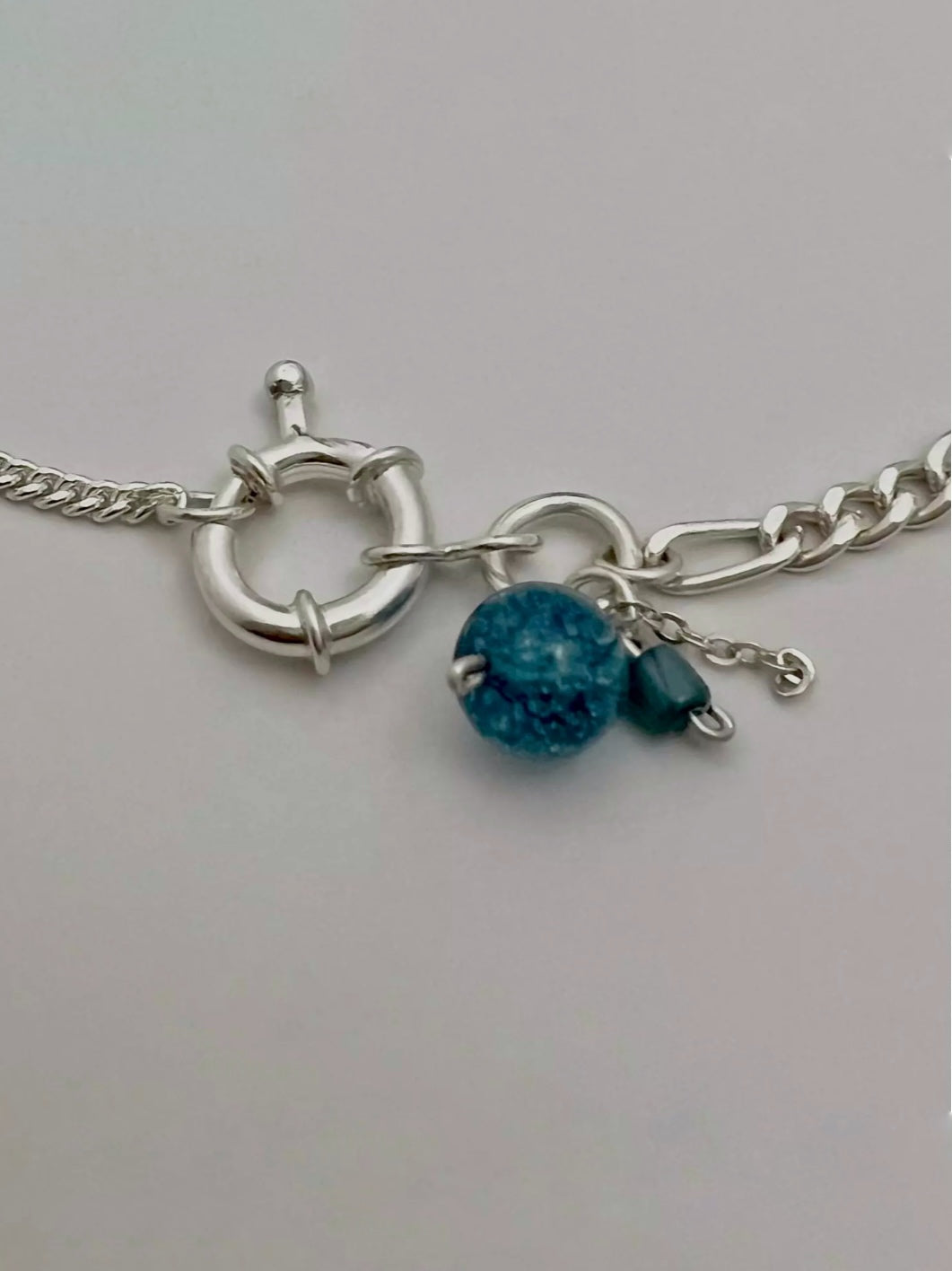 Blue quartz bracelet