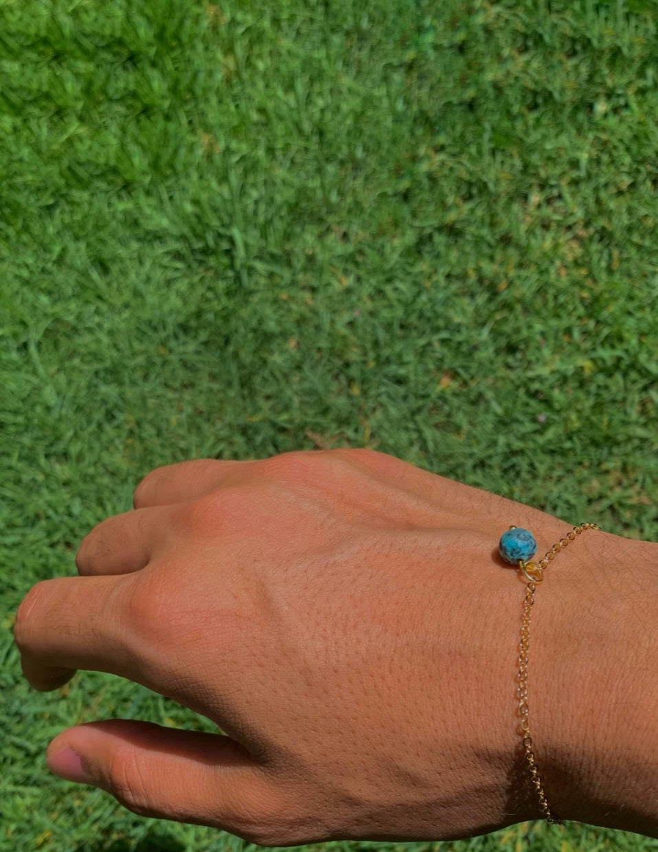 Golden earth bracelet