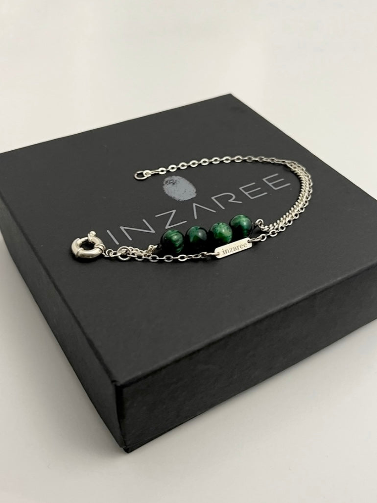 Green tiger eye bracelet