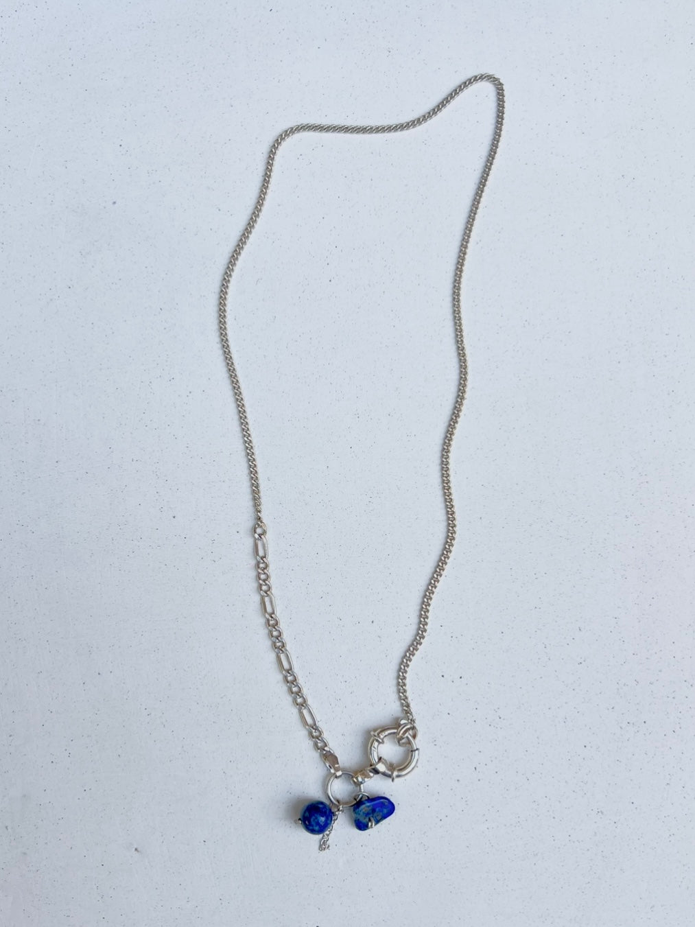 Blue pupil necklace