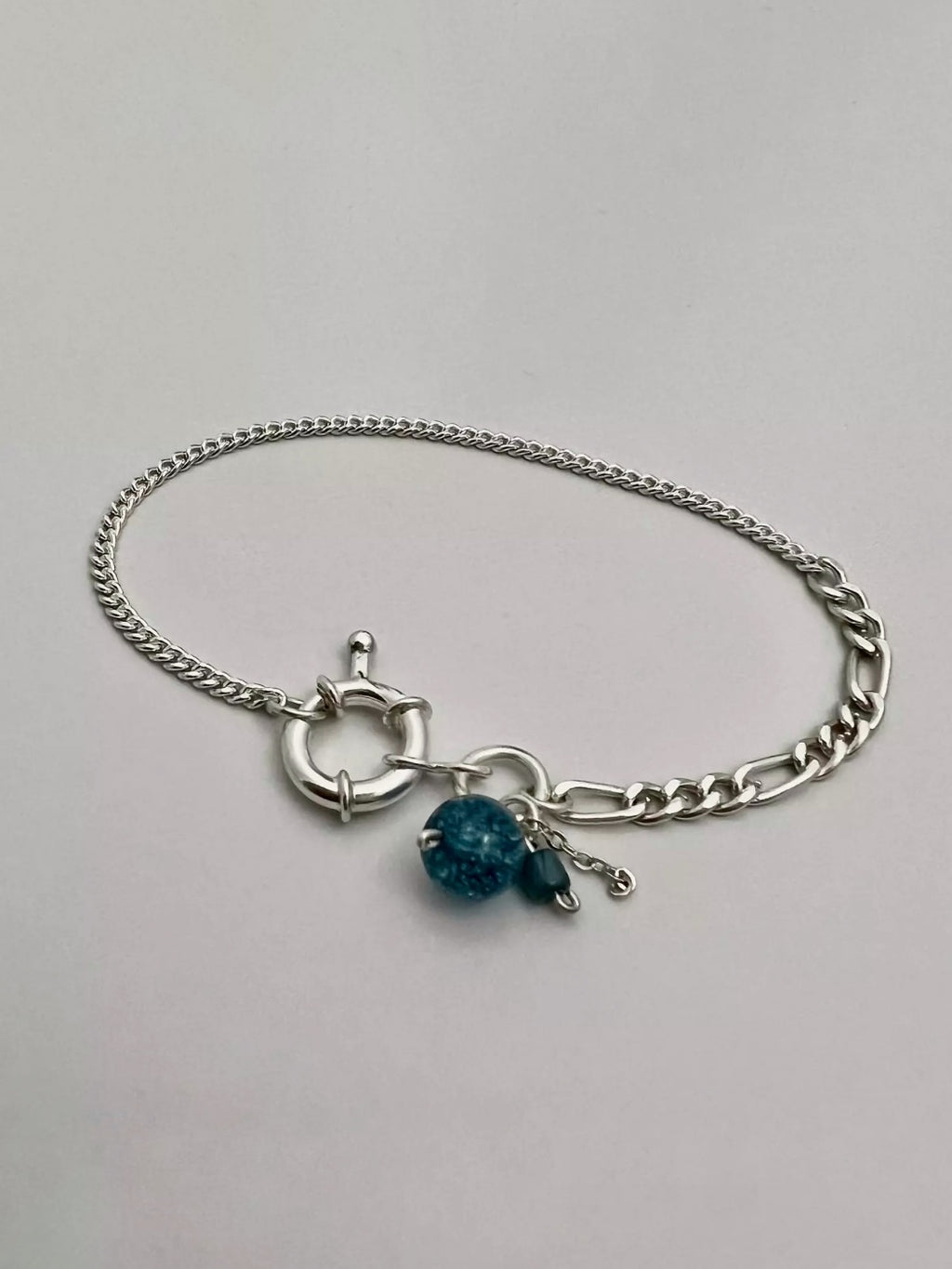 Blue quartz bracelet