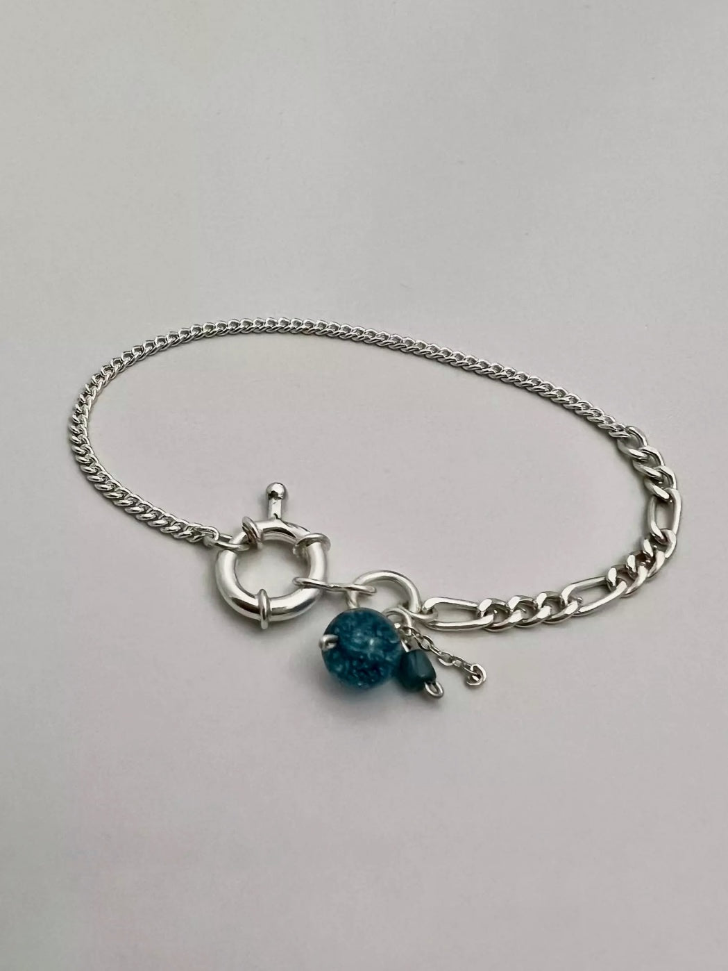 Blue quartz bracelet