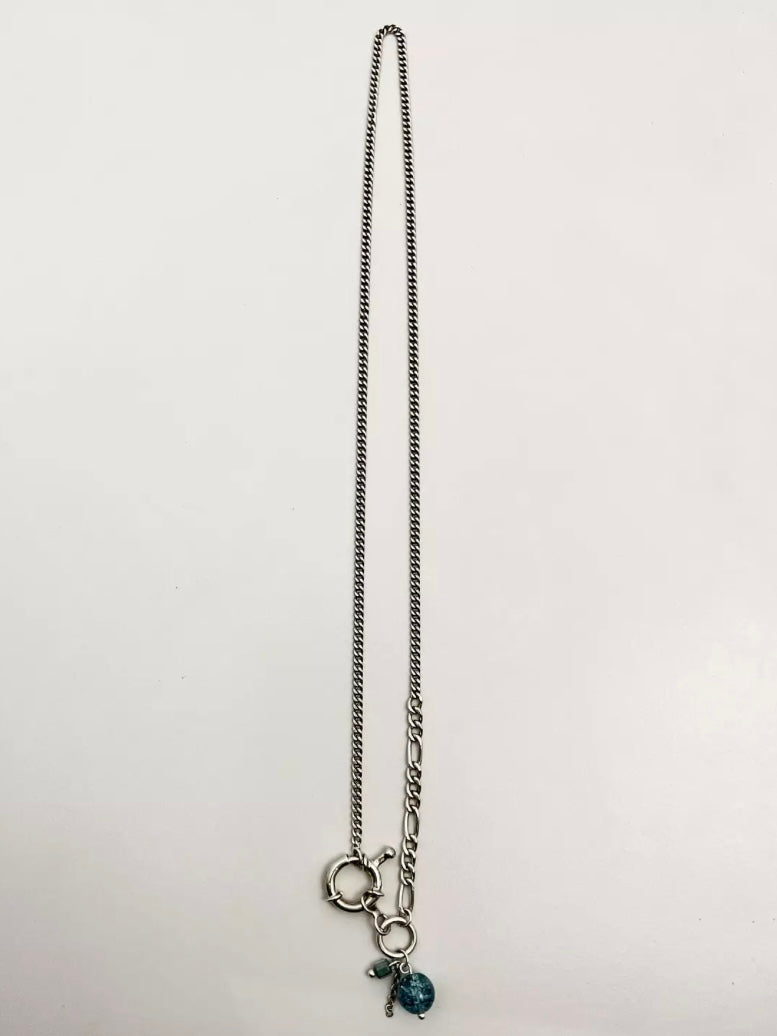 Blue quartz necklace